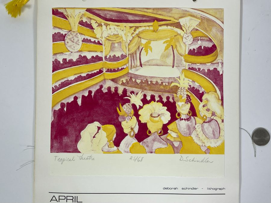 1980 Orginal Print Calendar Featuring 12 Hand Signed Prints By WWAC Washington Women's Arts Center Artists - See Photos [Photo 13]