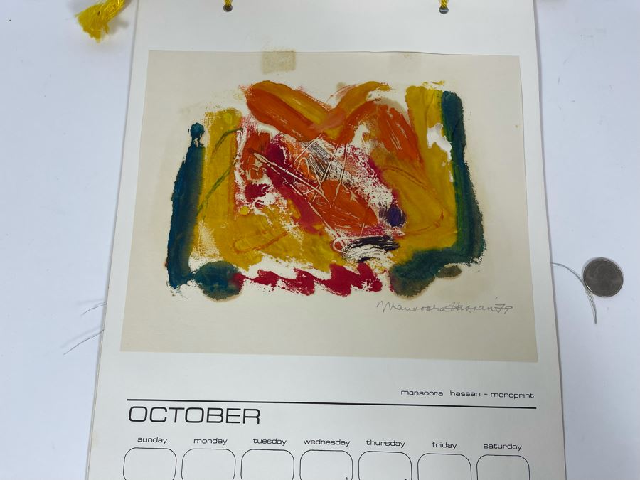 1980 Orginal Print Calendar Featuring 12 Hand Signed Prints By WWAC Washington Women's Arts Center Artists - See Photos [Photo 31]