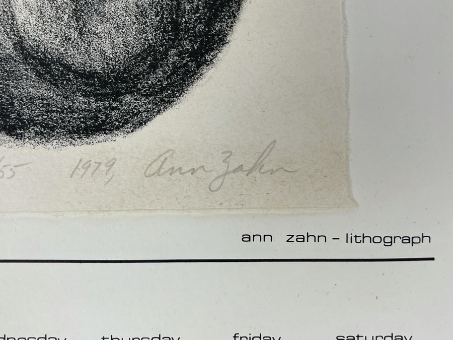 1980 Orginal Print Calendar Featuring 12 Hand Signed Prints By WWAC Washington Women's Arts Center Artists - See Photos [Photo 9]