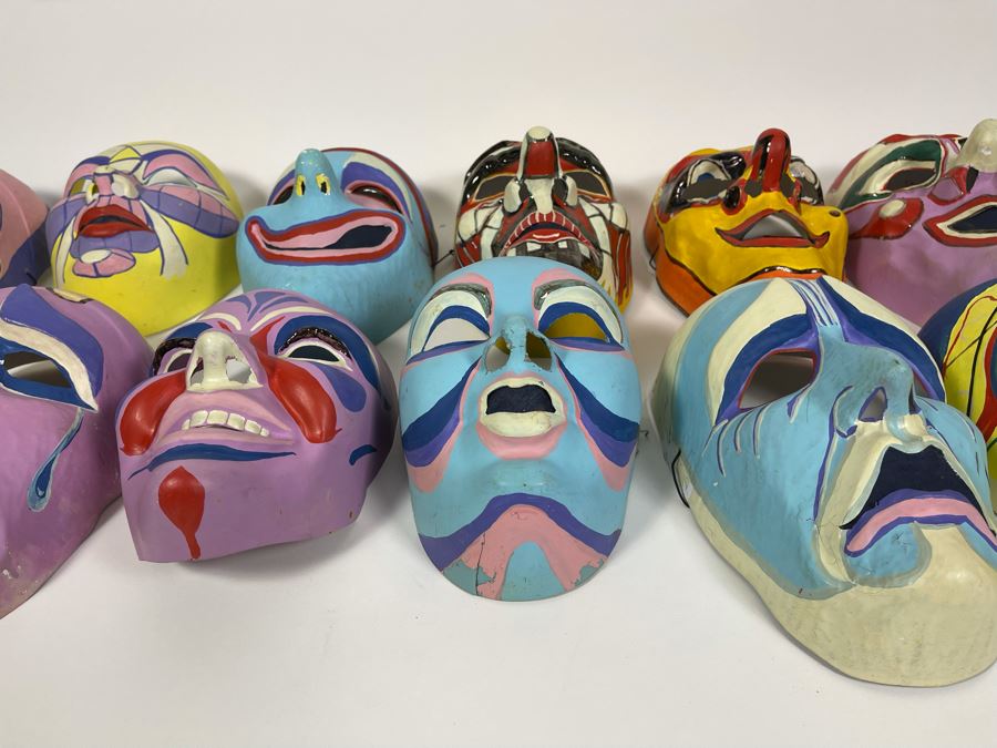 Collection Of Hand Painted Theatre Masks [Photo 12]