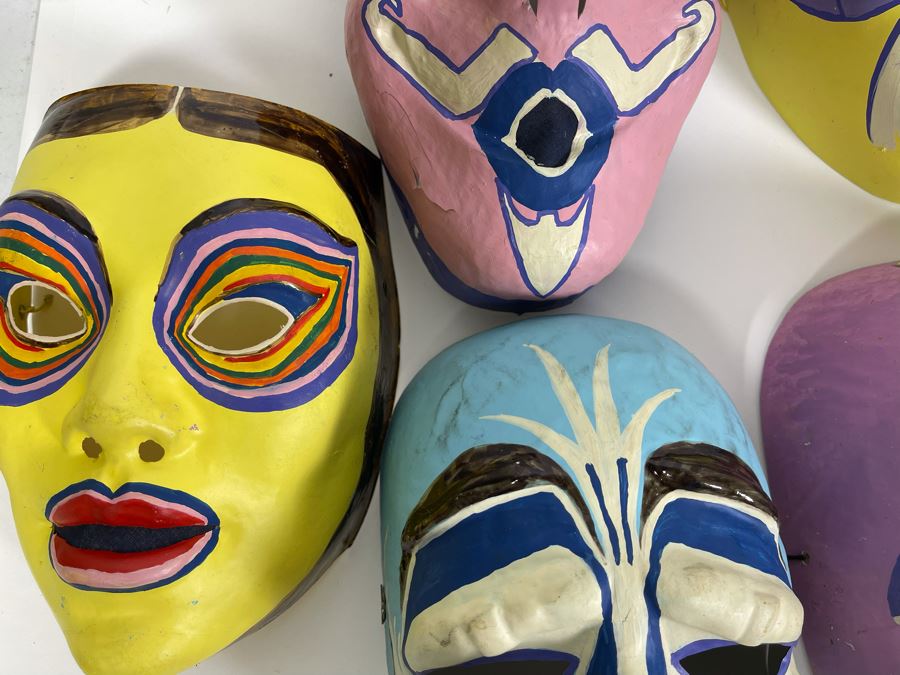 Collection Of Hand Painted Theatre Masks