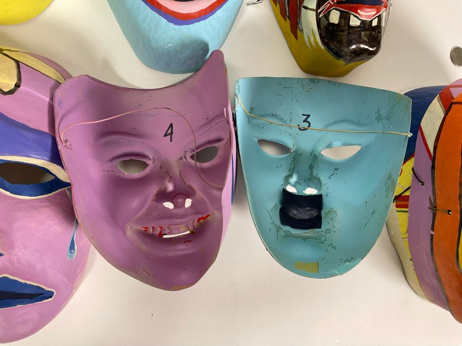 Collection Of Hand Painted Theatre Masks