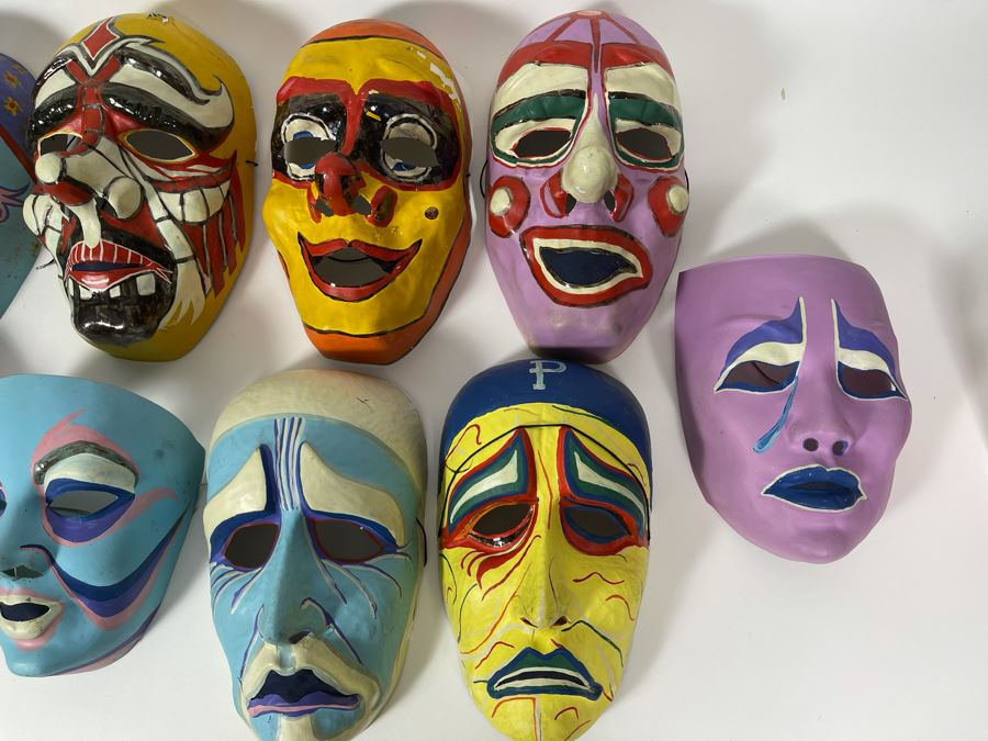 Collection Of Hand Painted Theatre Masks [Photo 3]