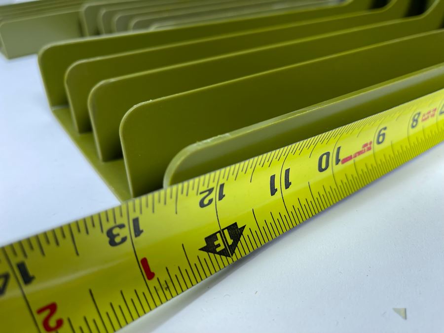 Set Of Four Vintage Vinyl Record File Holders 12.5W X 6D X 12.5H [Photo 4]