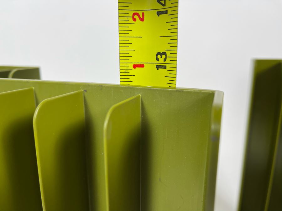 Set Of Four Vintage Vinyl Record File Holders 12.5W X 6D X 12.5H [Photo 5]