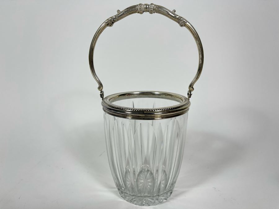 Vintage Ice Bucket With 800 Silver Handle [Photo 2]