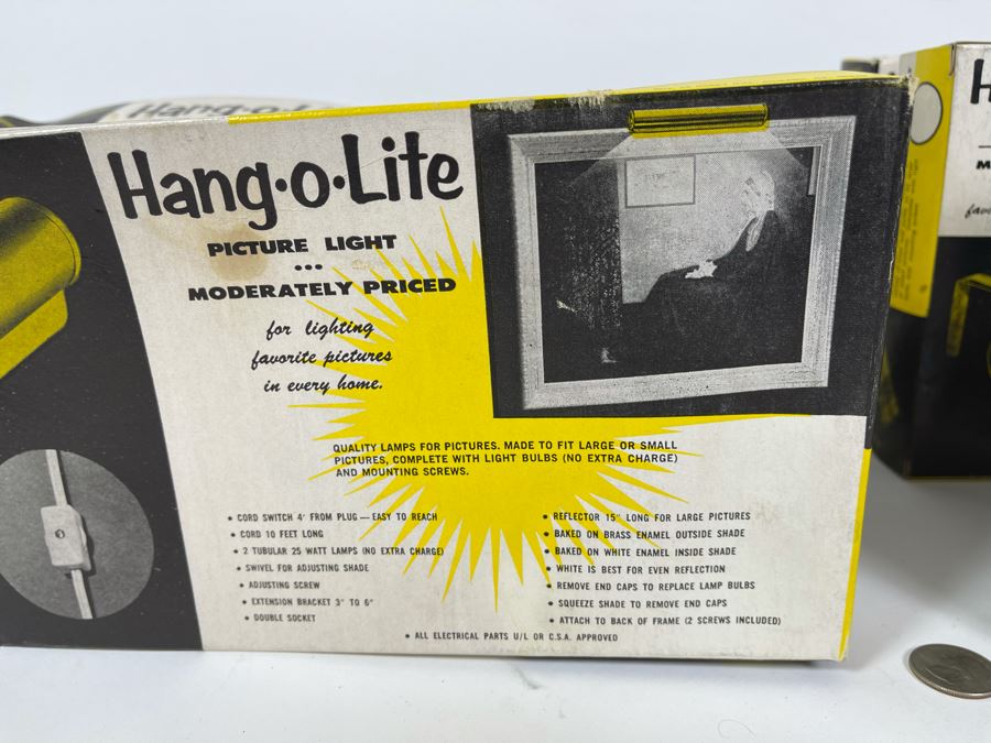 Collection Of Six New Old Stock Hang O Lite Picture Frame Lights [Photo 5]