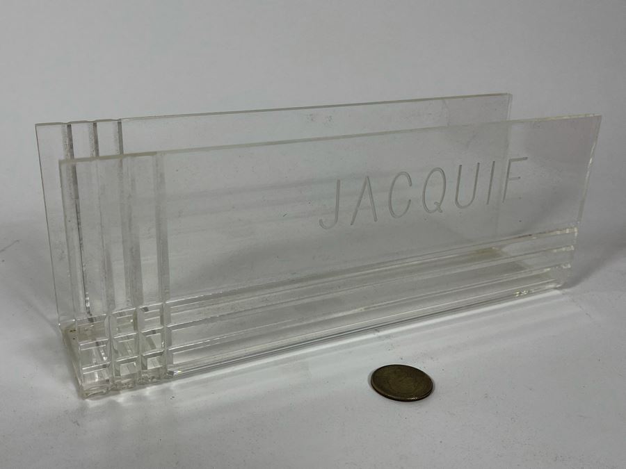 Acrylic File Holder Personalized To Jacquie 10W [Photo 5]