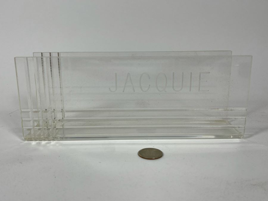 Acrylic File Holder Personalized To Jacquie 10W [Photo 2]