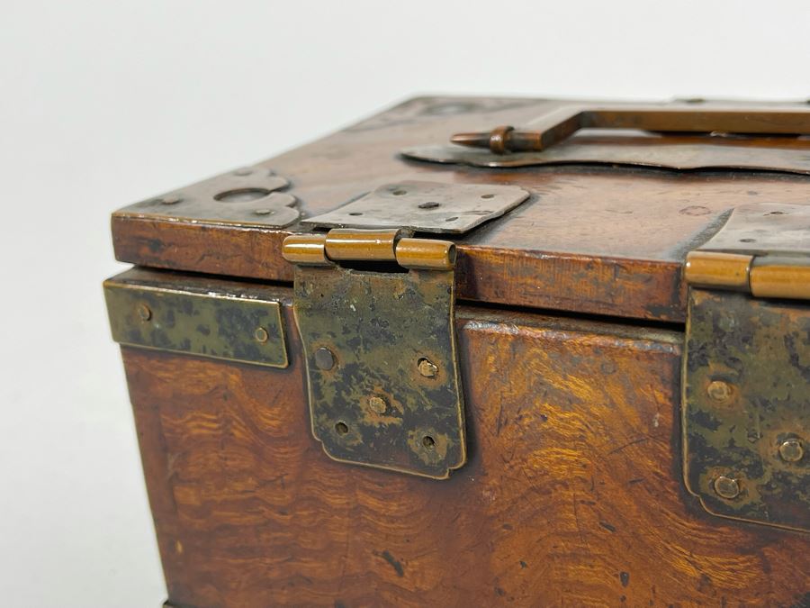 Small Old Asian Wooden Box 6W X 4D X 3H [Photo 7]