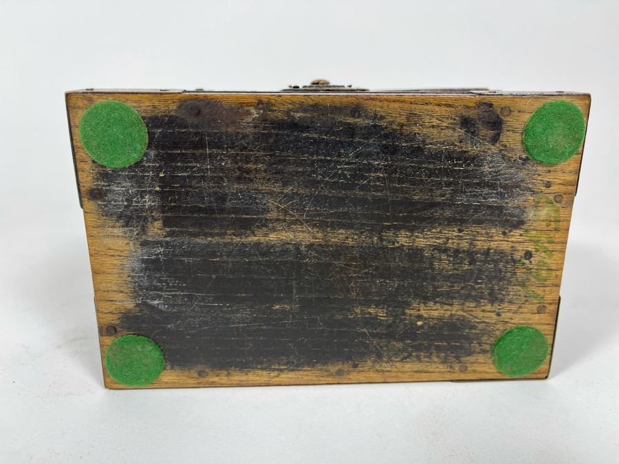 Small Old Asian Wooden Box 6W X 4D X 3H [Photo 10]