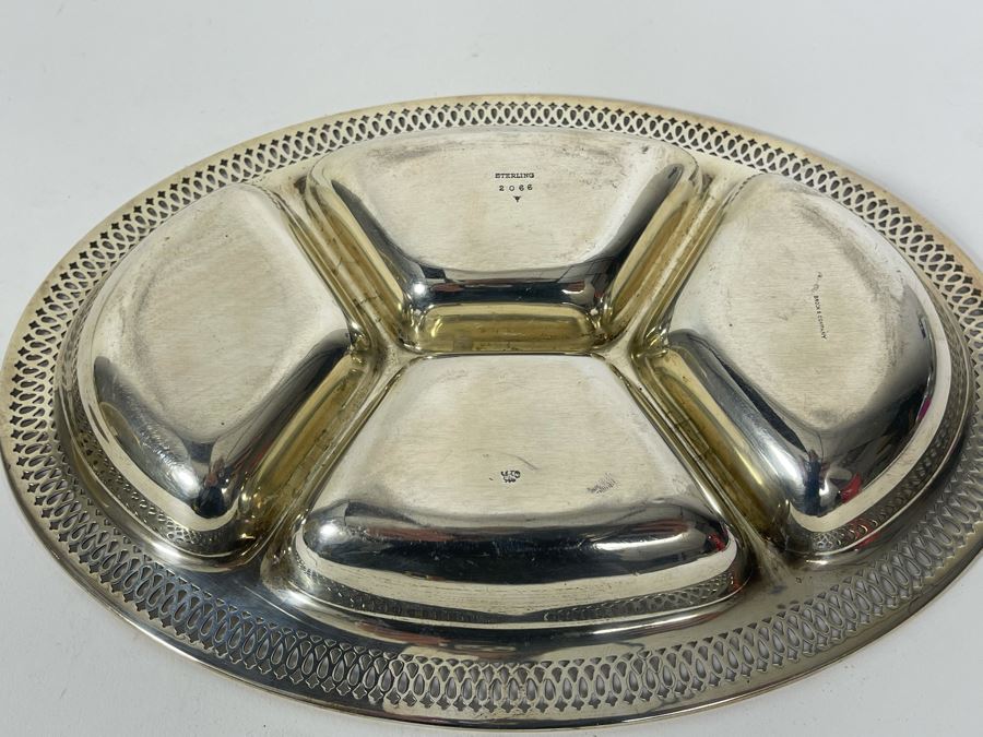 Sterling Silver Divided Dish By Whiting Manufacturing Co (Gorham) 180.1g [Photo 7]