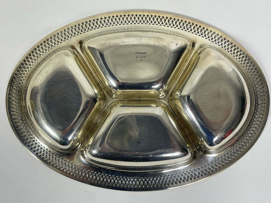 Sterling Silver Divided Dish By Whiting Manufacturing Co (Gorham) 180.1g [Photo 6]