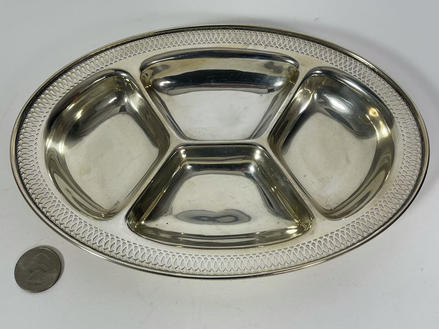 Sterling Silver Divided Dish By Whiting Manufacturing Co (Gorham) 180.1g [Photo 4]