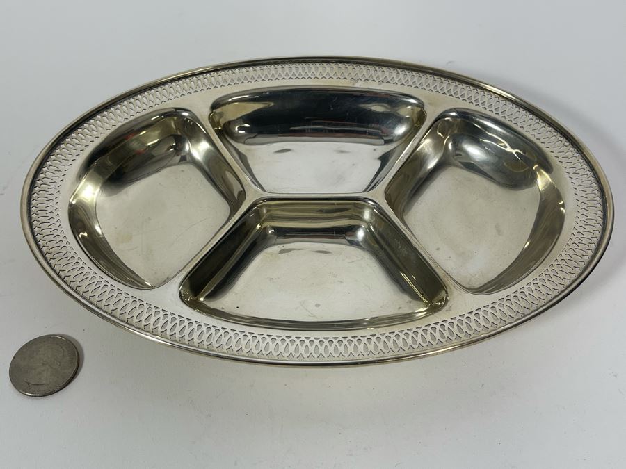 Sterling Silver Divided Dish By Whiting Manufacturing Co (Gorham) 180.1g [Photo 3]