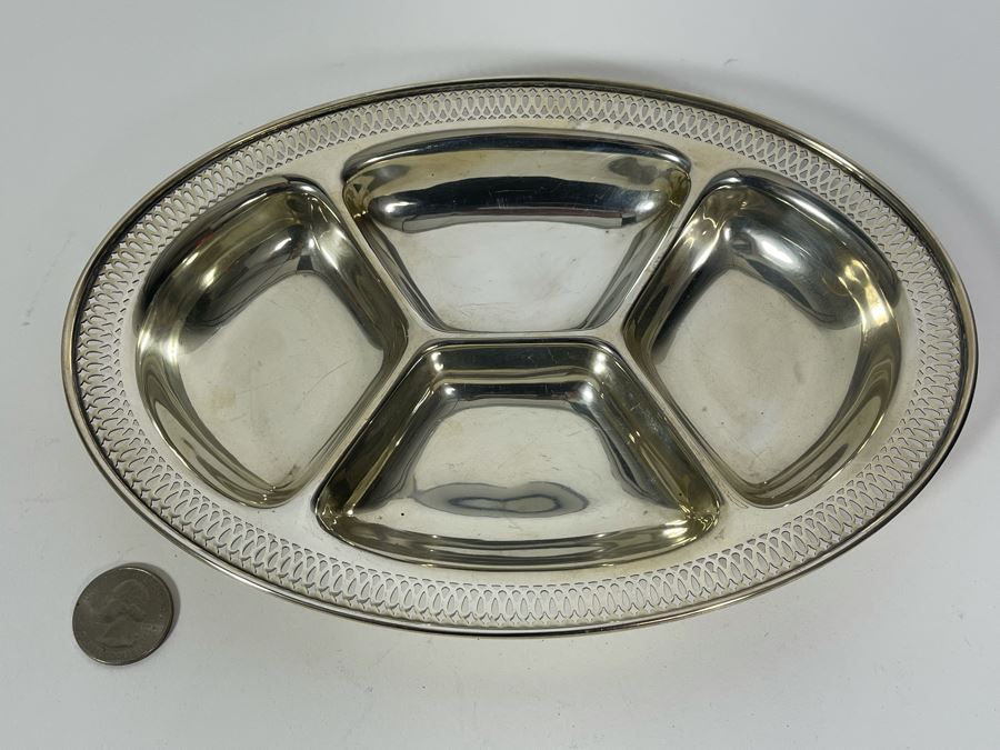 Sterling Silver Divided Dish By Whiting Manufacturing Co (Gorham) 180.1g [Photo 2]