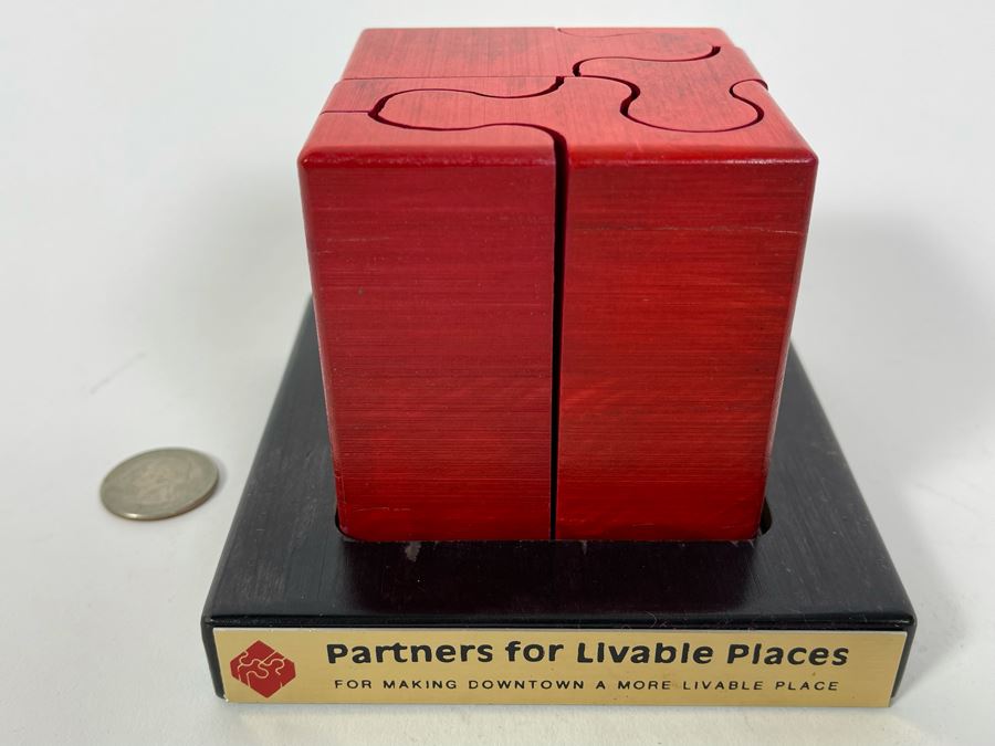 Partners For Livable Places For Making Downtown San Diego A More Livable Place Wooden Puzzle Sculpture [Photo 1]