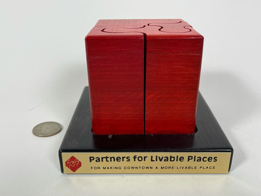 Partners For Livable Places For Making Downtown San Diego A More Livable Place Wooden Puzzle Sculpture [Photo 2]