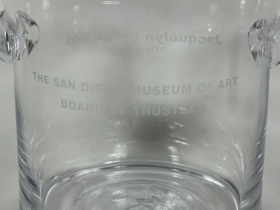 Simon Pearce Ice Bucket Personalized To Jacquelyn Littlefield From The San Diego Museum Of Art Board Of Trustees 7W X 6H [Photo 5]