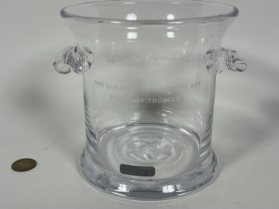 Simon Pearce Ice Bucket Personalized To Jacquelyn Littlefield From The San Diego Museum Of Art Board Of Trustees 7W X 6H [Photo 4]