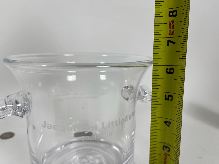 Simon Pearce Ice Bucket Personalized To Jacquelyn Littlefield From The San Diego Museum Of Art Board Of Trustees 7W X 6H [Photo 11]