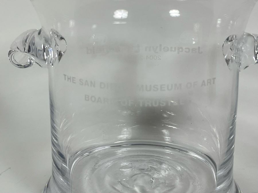 Simon Pearce Ice Bucket Personalized To Jacquelyn Littlefield From The San Diego Museum Of Art Board Of Trustees 7W X 6H [Photo 6]