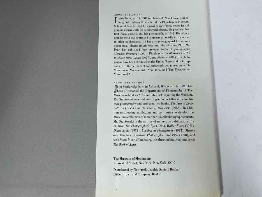Photographer Irving Penn Book By John Szarkowski [Photo 9]
