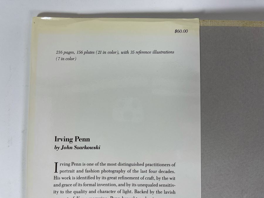 Photographer Irving Penn Book By John Szarkowski [Photo 2]
