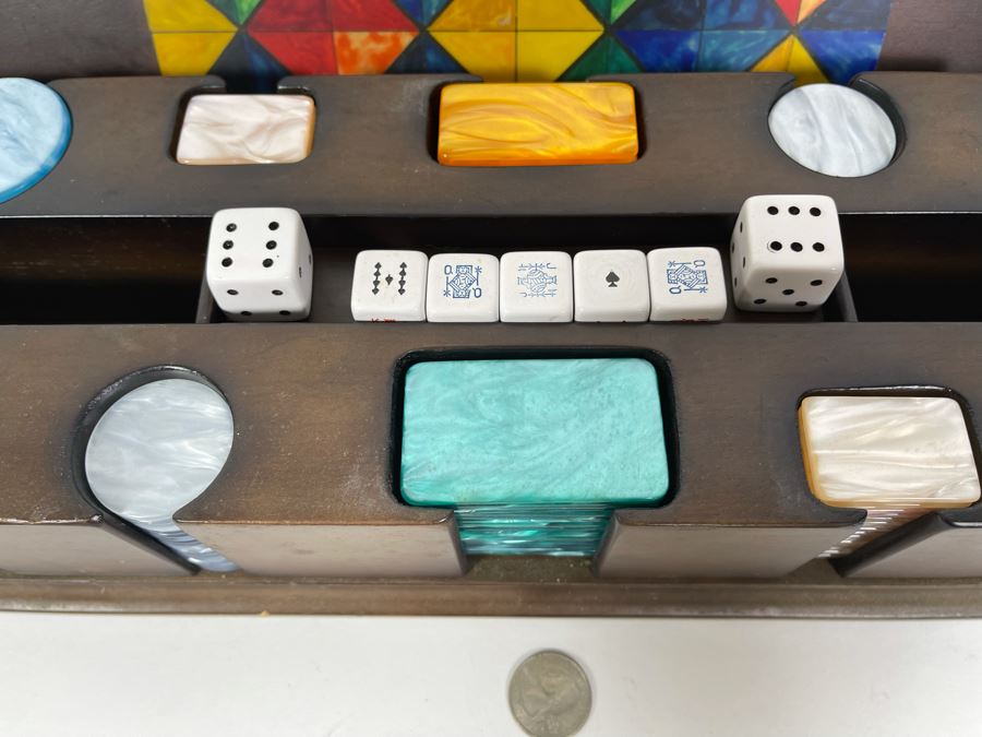 Poker Chip Set In Case 19W X 6D X 4H [Photo 5]