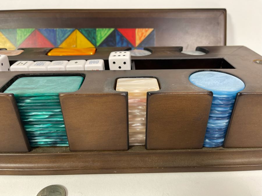 Poker Chip Set In Case 19W X 6D X 4H [Photo 7]