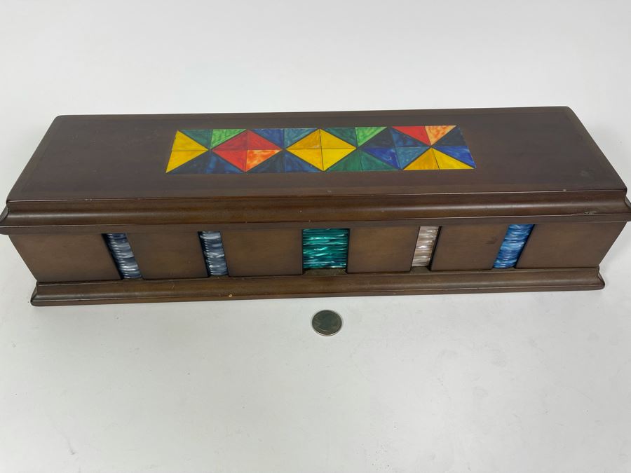 Poker Chip Set In Case 19W X 6D X 4H [Photo 3]