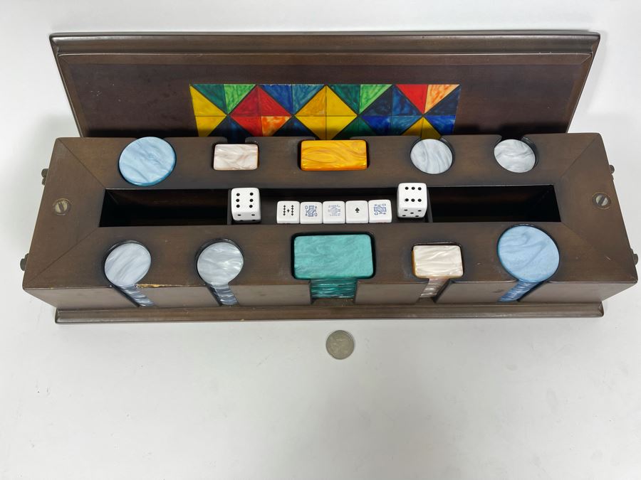 Poker Chip Set In Case 19W X 6D X 4H [Photo 4]