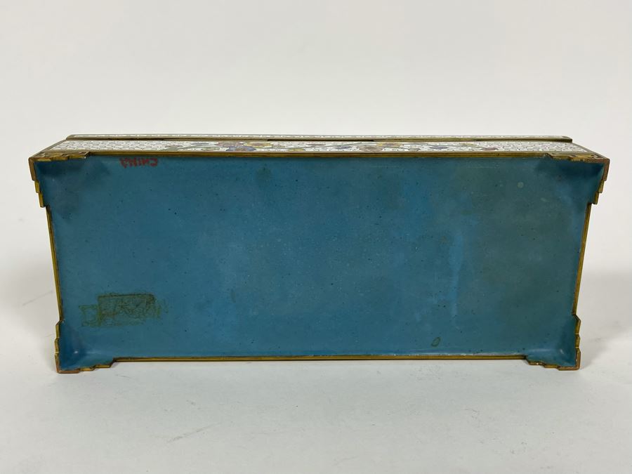 Chinese Cloisonne Box 7.5W X 3D X 1.5H [Photo 9]