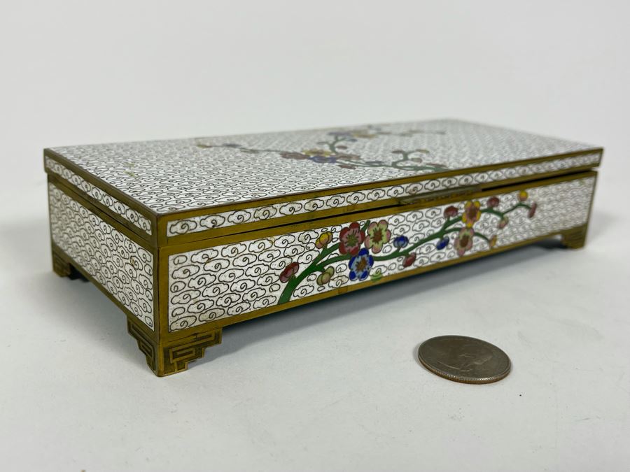 Chinese Cloisonne Box 7.5W X 3D X 1.5H [Photo 6]