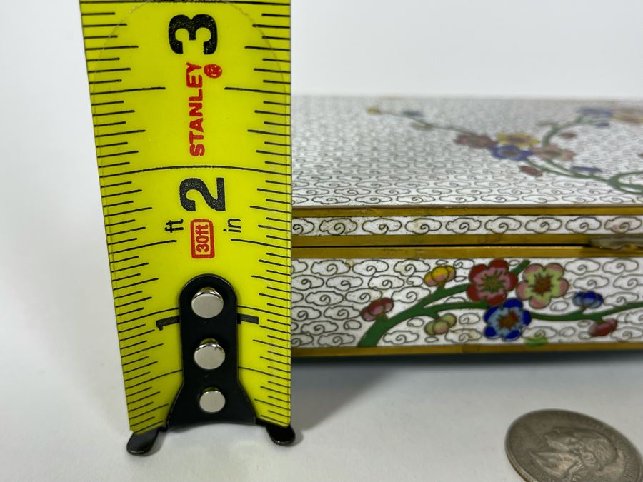 Chinese Cloisonne Box 7.5W X 3D X 1.5H [Photo 12]