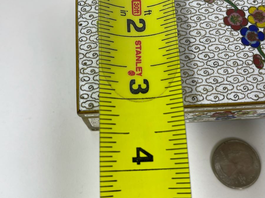 Chinese Cloisonne Box 7.5W X 3D X 1.5H [Photo 11]