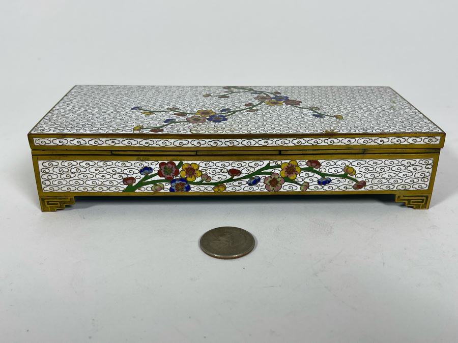 Chinese Cloisonne Box 7.5W X 3D X 1.5H [Photo 8]