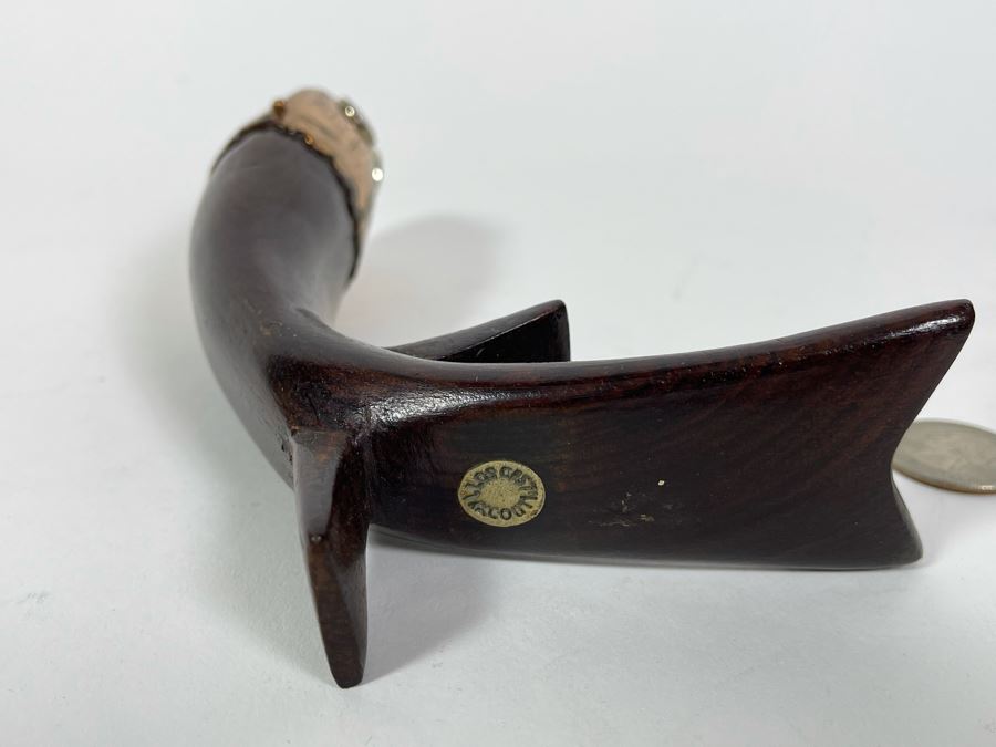 Pair Of Los Castillo Taxco Mexico Wood And Metal Fish Bottle Openers [Photo 8]