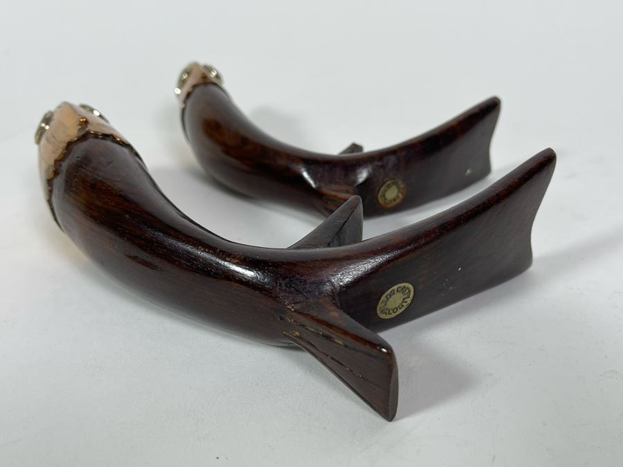 Pair Of Los Castillo Taxco Mexico Wood And Metal Fish Bottle Openers [Photo 11]