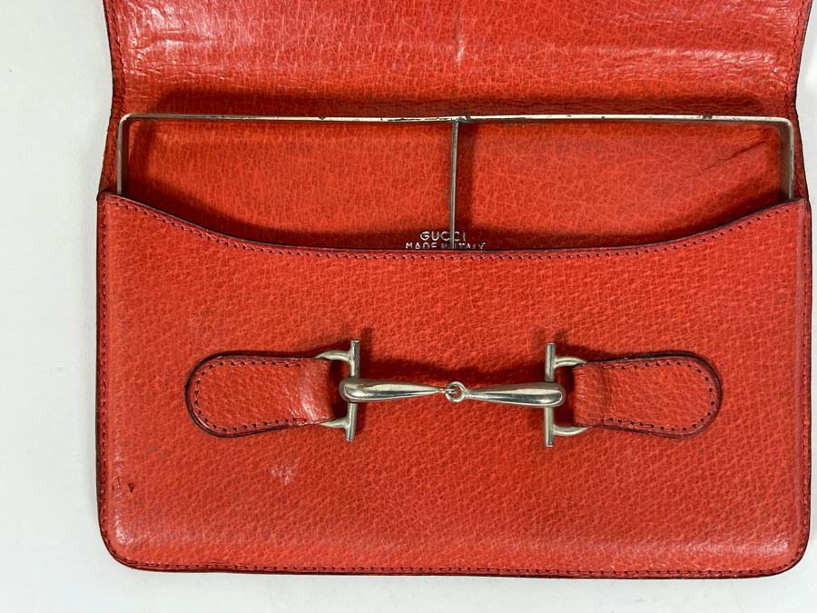 Red Gucci Wallet With J.M.S. Monogram 6 X 4 [Photo 3]