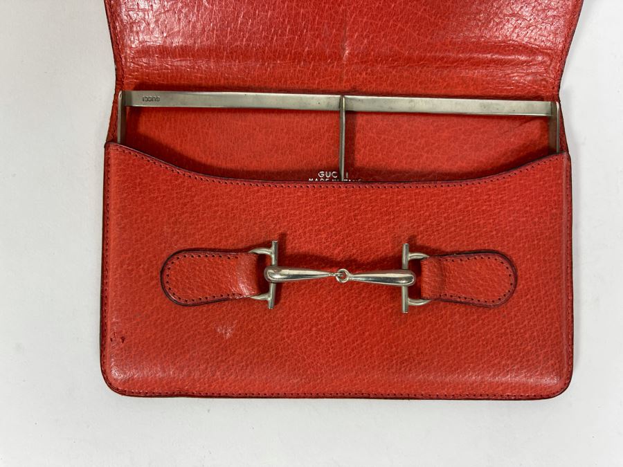 Red Gucci Wallet With J.M.S. Monogram 6 X 4 [Photo 8]