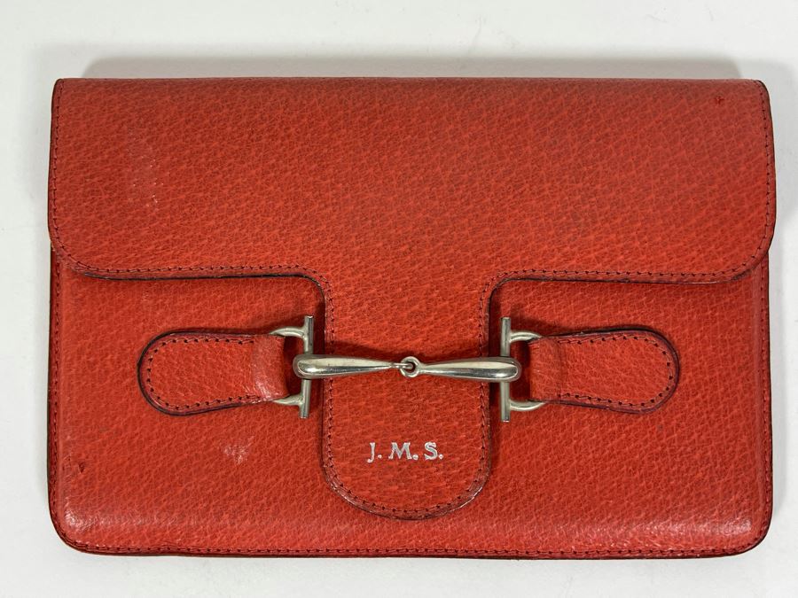 Red Gucci Wallet With J.M.S. Monogram 6 X 4 [Photo 5]
