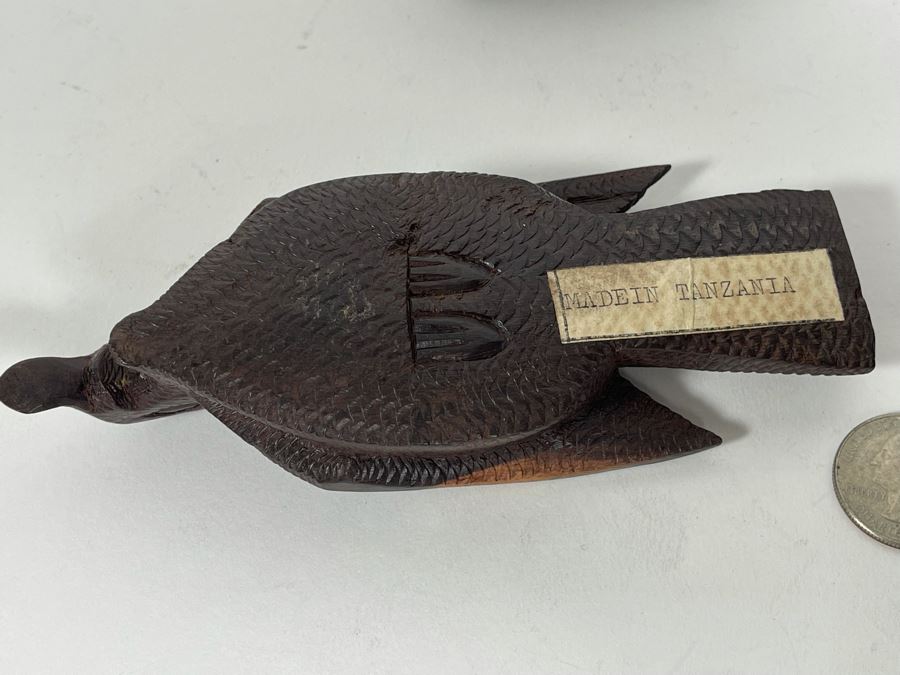 Collection Of Four Carved Hardwood Animals From Africa [Photo 8]