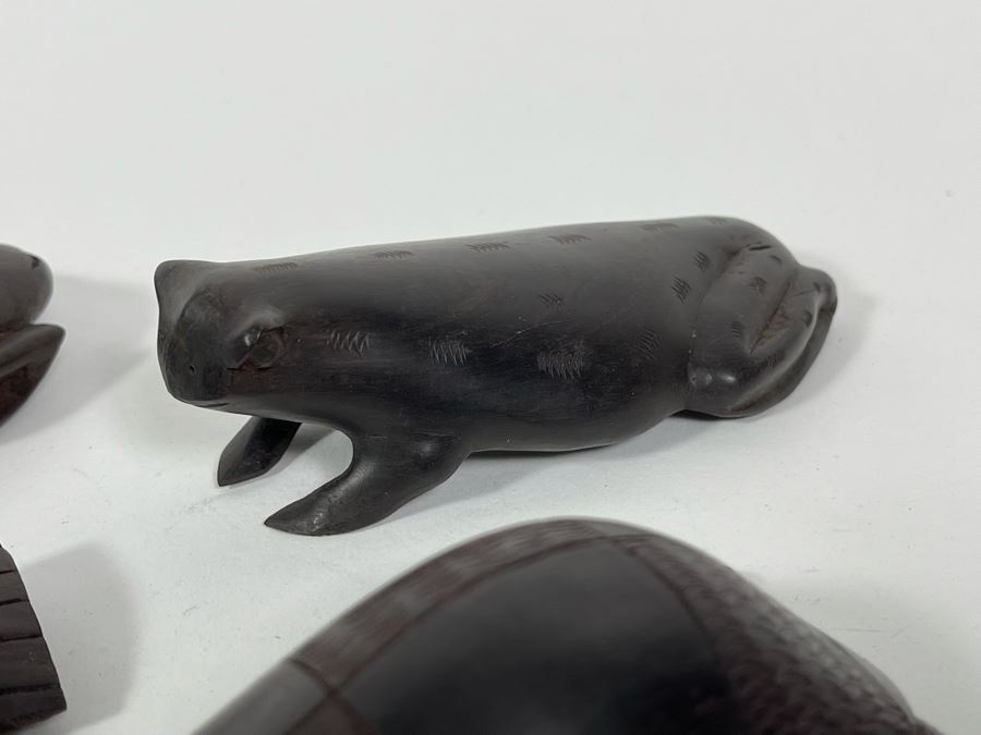 Collection Of Four Carved Hardwood Animals From Africa [Photo 7]