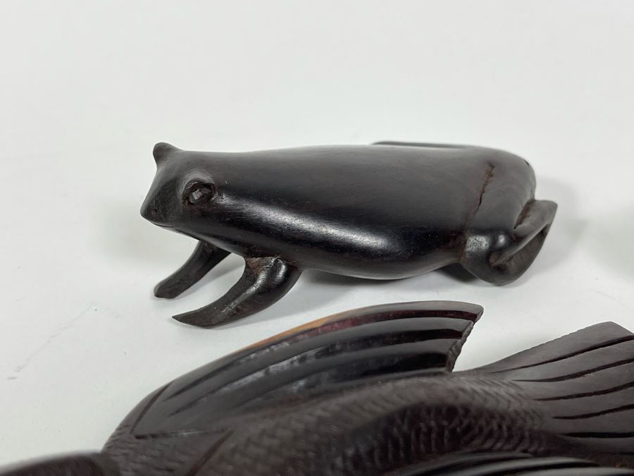 Collection Of Four Carved Hardwood Animals From Africa [Photo 6]