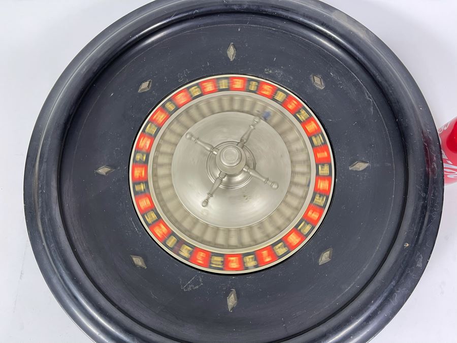 Vintage Metal And Wood Roulette Wheel 18R [Photo 7]
