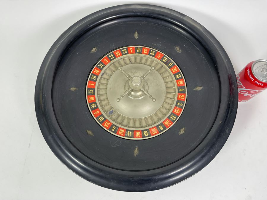 Vintage Metal And Wood Roulette Wheel 18R [Photo 6]