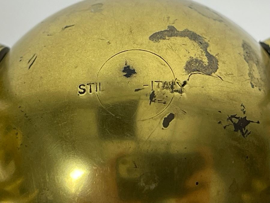 Mid-Century Brass Candelabra Signed Italy 26W X 13D X 6H [Photo 6]