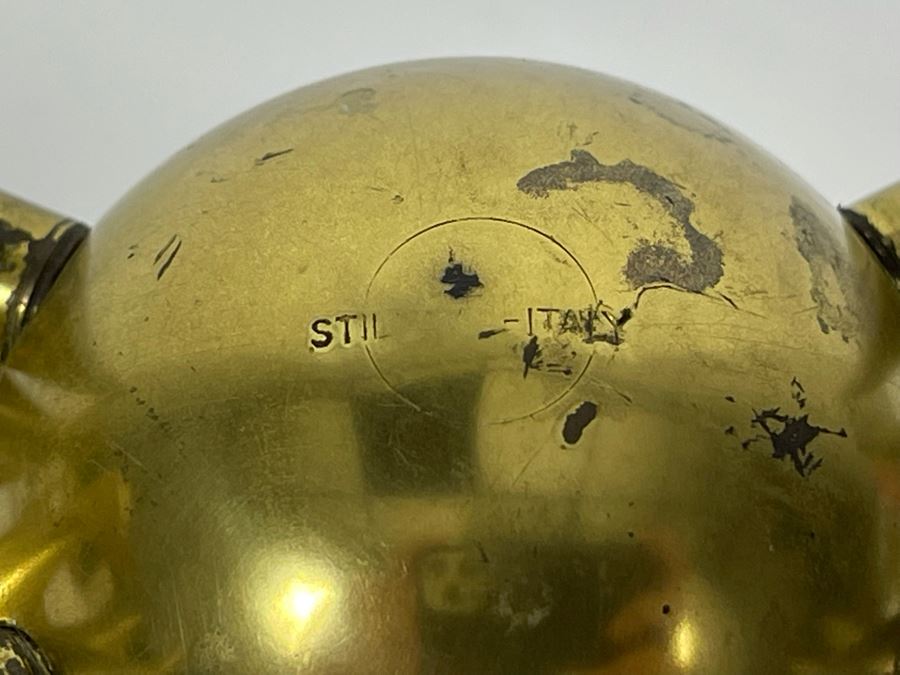 Mid-Century Brass Candelabra Signed Italy 26W X 13D X 6H [Photo 7]