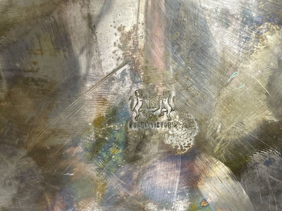 Queen Victory Footed Silverplate Shell Dish 18.5W X 16D [Photo 7]